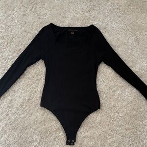 American Eagle Outfitters Ribbed Black Top
